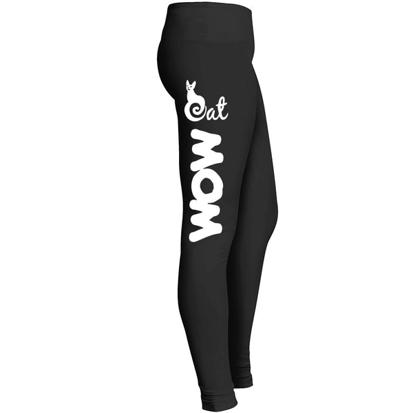 Cat Mom Leggings Fit For Indoor Outdoor Workout Yoga Suitable Tights Pant For Mom Lady Girl Women Leggings
