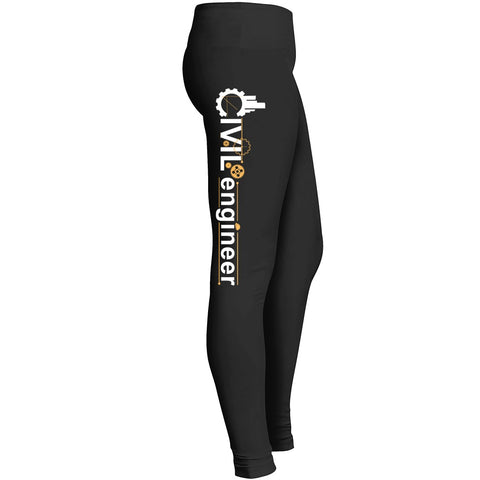 Civil Engineer Engineering Leggings Fit For Indoor Outdoor Workout Yoga Suitable Tights Pants Mom Leggings