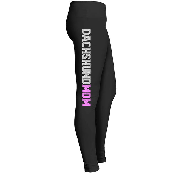 Dachshund Mom Leggings Fit For Indoor Outdoor Workout Yoga Suitable Tights Pants Mom Lady Girl Women Leggings