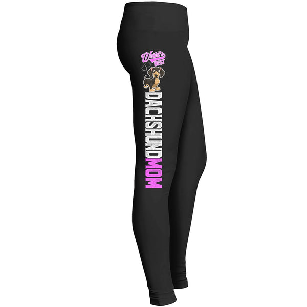 Dachshund Mom Leggings Fit For Indoor Outdoor Workout Yoga Suitable Tights Pants Mom Lady Girl Women Leggings