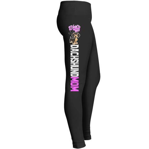 Dachshund Mom Leggings Fit For Indoor Outdoor Workout Yoga Suitable Tights Pants Mom Lady Girl Women Leggings