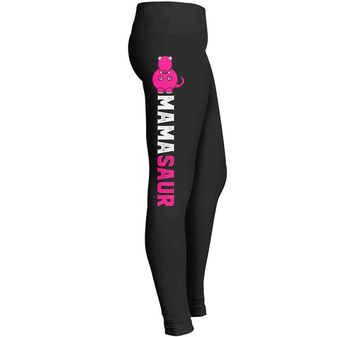 Mama Saur Leggings Fit For Awesome Funny Mom Indoor Outdoor Workout Yoga Suitable Tights Pants Mom Leggings