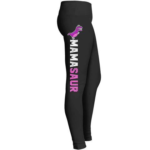 Mama Saur Leggings Fit For Awesome Funny Mom Indoor Outdoor Workout Yoga Suitable Tights Pants Mom Leggings