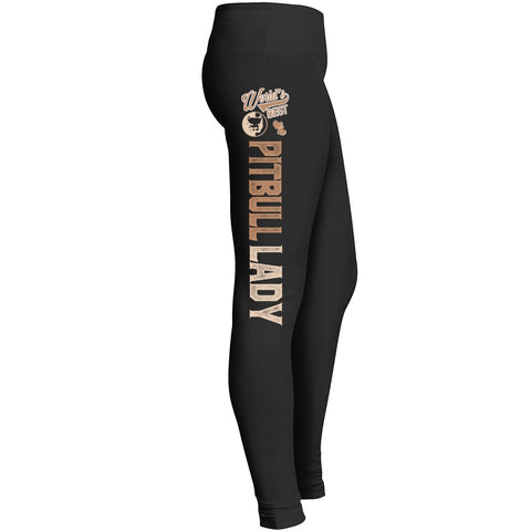 Pitbull Lady Leggings Fit For Awesome Pet Dog Doggy Lover Girls Indoor Outdoor Workout Yoga Leggings