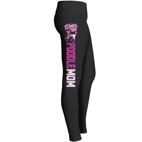 Poodle Lady Leggings Fit For Awesome Pet Dog Doggy Lover Girls Indoor Outdoor Workout Yoga Suitable Leggings