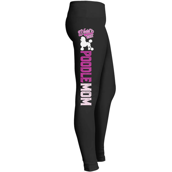 Poodle Mom Leggings Fit For Awesome Pet Dog Doggy Lover Girls Indoor Outdoor Workout Yoga Leggings