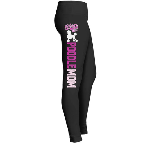 Poodle Mom Leggings Fit For Awesome Pet Dog Doggy Lover Girls Indoor Outdoor Workout Yoga Leggings