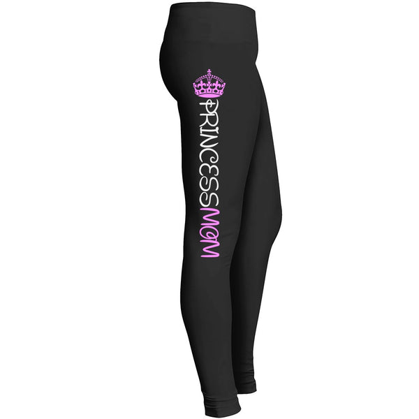 Princess Mom Leggings Fit For Awesome Teen Mummy Indoor Outdoor Workout Yoga Suitable Tights Pants Leggings