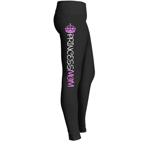Princess Mom Leggings Fit For Awesome Teen Mummy Indoor Outdoor Workout Yoga Suitable Tights Pants Leggings