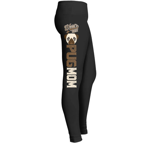 Pug Lady Leggings Fit For Awesome Pet Dog Doggy Lover Girls Indoor Outdoor Workout Yoga Suitable Leggings