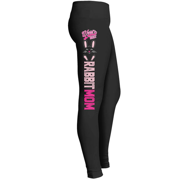 Rabbit Mom Leggings Bunny Mummy Fit For Awesome Pet Dog Doggy Lover Girls Indoor Outdoor Workout Leggings