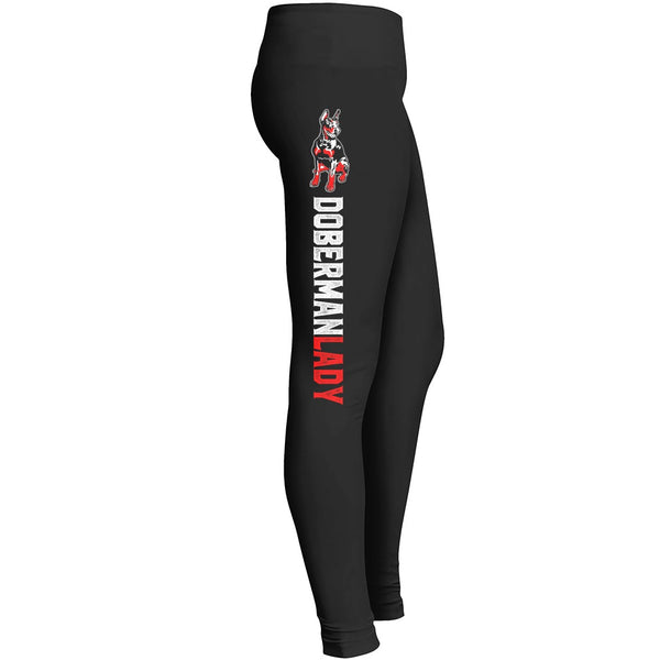 Doberman Lady Leggings Fit For Awesome Dog Pet Doggy Girls Indoor Outdoor Workout Yoga Suitable Leggings