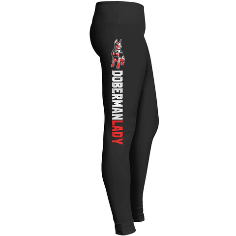 Doberman Lady Leggings Fit For Awesome Dog Pet Doggy Girls Indoor Outdoor Workout Yoga Suitable Leggings