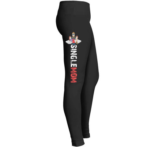 Single Mom Superpower Leggings Fit For Awesome Single Girls Indoor Outdoor Workout Yoga Suitable Leggings