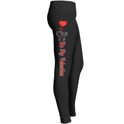 Be My Valentine Leggings Fit For Indoor Outdoor Workout Yoga Tights Pants Shorts Mom Lady Women Wife Leggings