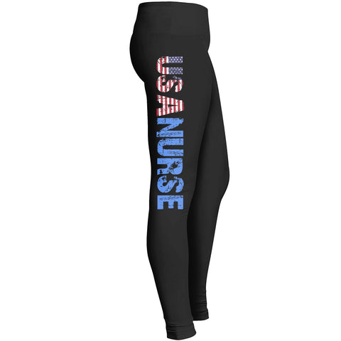 Usa Nurse Leggings Fit For Indoor Outdoor Workout Yoga Tights Pants Shorts Mom Lady Women Wife Leggings