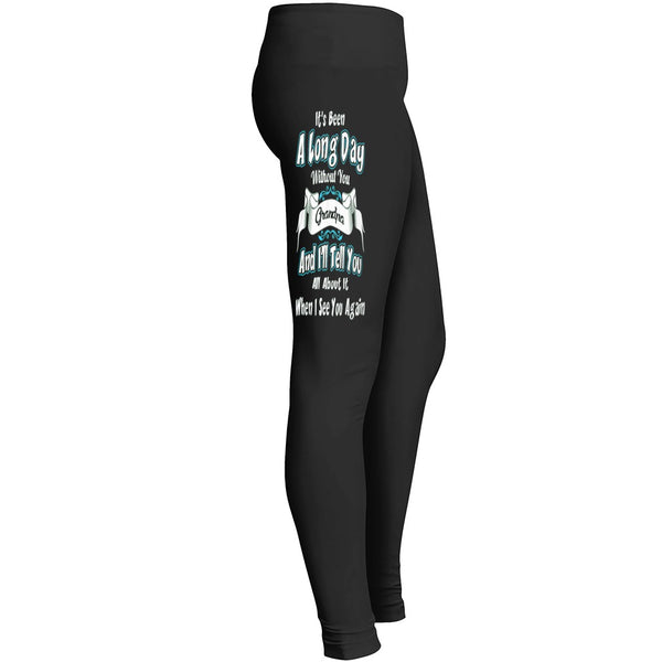 A Long Day Without You Grandpa Leggings