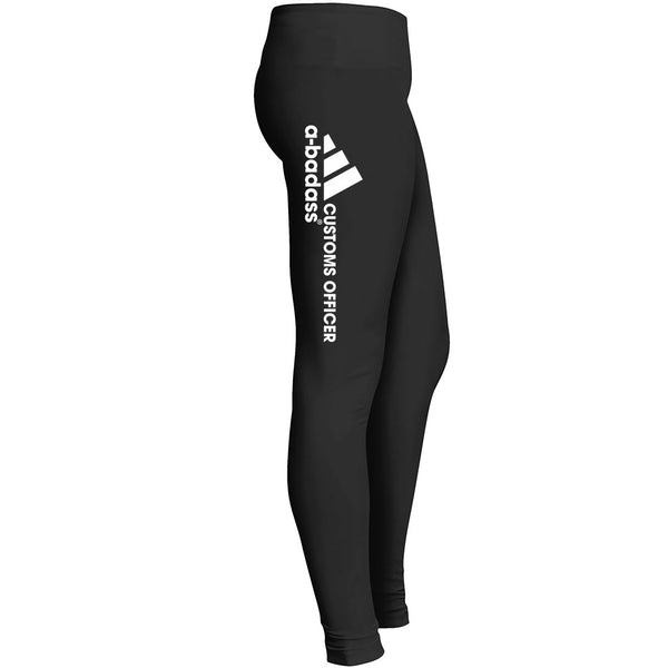 Job Customs Officer Abadass Abadass A Badass Leggings Leggings
