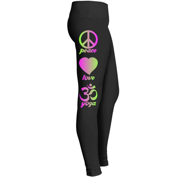 Peace Love Yoga Leggings
