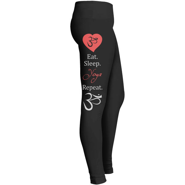 Eat Sleep Yoga Repeat Leggings Leggings