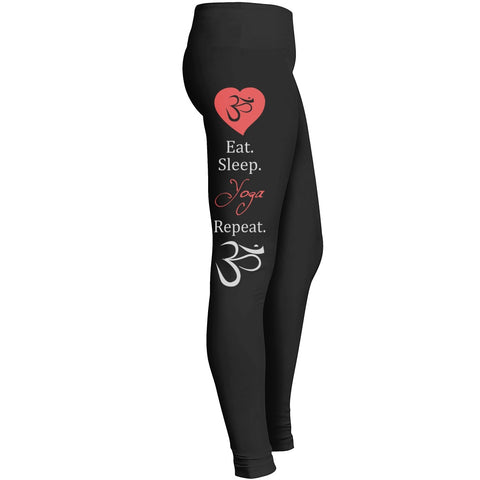 Eat Sleep Yoga Repeat Leggings Leggings