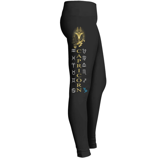Zodiac Sign Woman Leggingswomens Black Yoga Joggingcapricorn Leggings