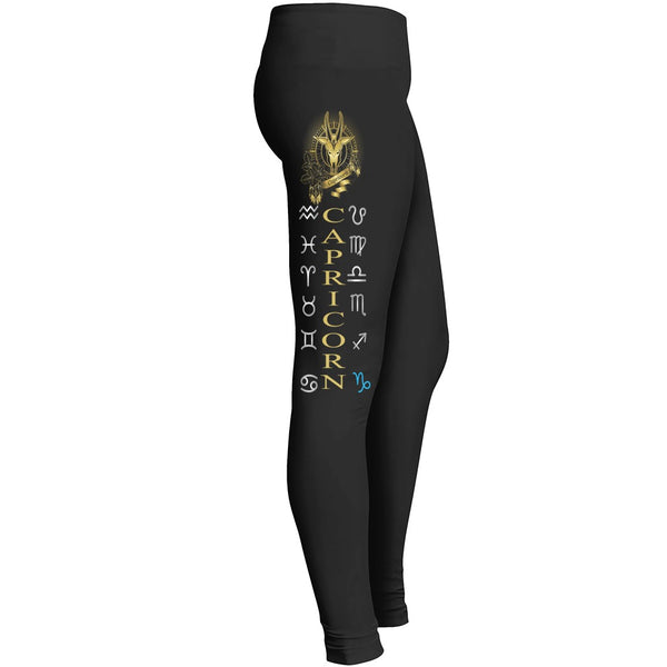 Zodiac Sign Woman Leggingswomens Black Yoga Joggingcapricorn Leggings