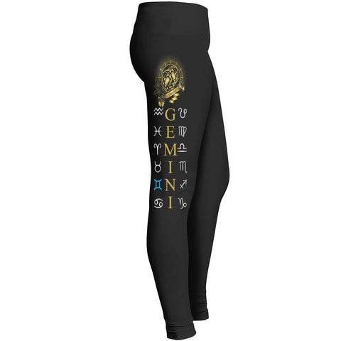 Zodiac Sign Woman Leggingswomens Black Yoga Jogginggemini Leggings