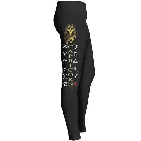 Zodiac Sign Woman Leggingswomens Black Yoga Joggingcapricorn Leggings