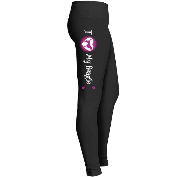 I Love My Beagle Leggings For Beagle Dog Lovers Leggings