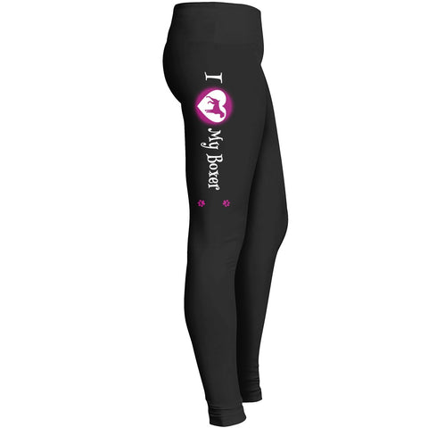 I Love My Boxer Leggings For Boxer Dog Lovers Leggings