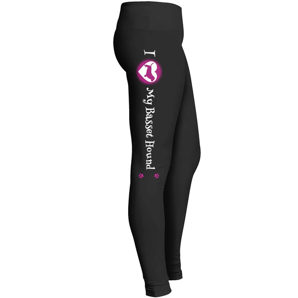 I Love My Basset Hound Leggings For Basset Hound Dog Lovers Leggings