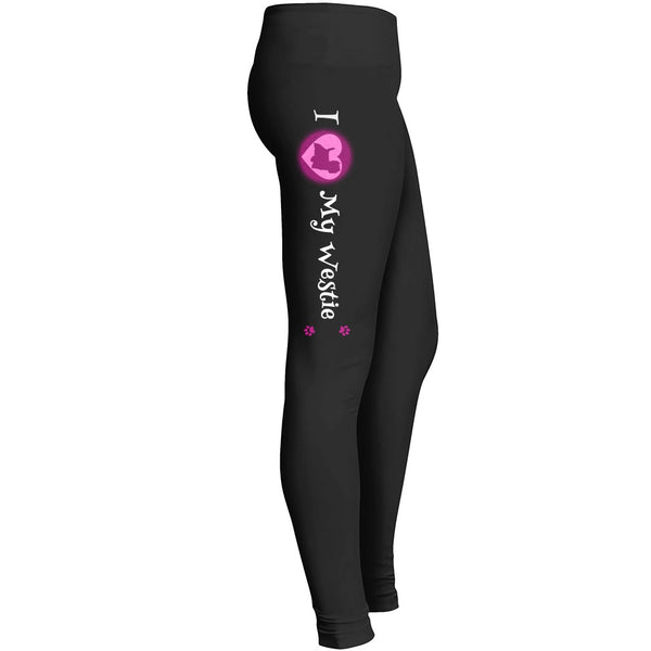I Love My Westie Leggings For West Highland White Terrier Dog Lovers Leggings