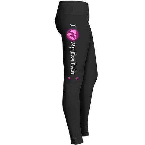 I Love My Blue Heeler Leggings For Australian Cattle Dog Lovers Leggings