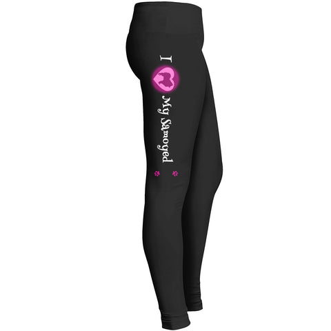 I Love My Samoyed Leggings For Samoyed Dog Lovers Leggings