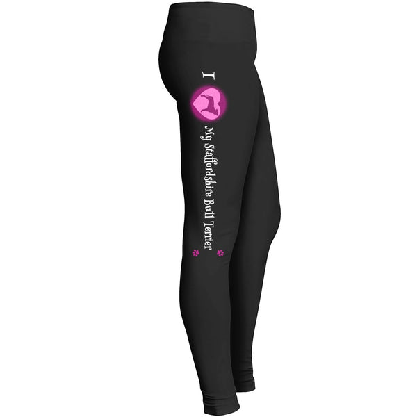 I Love My Staffordshire Bull Terrier Leggings For Staffordshire Bull Terrier Dog Lovers Leggings