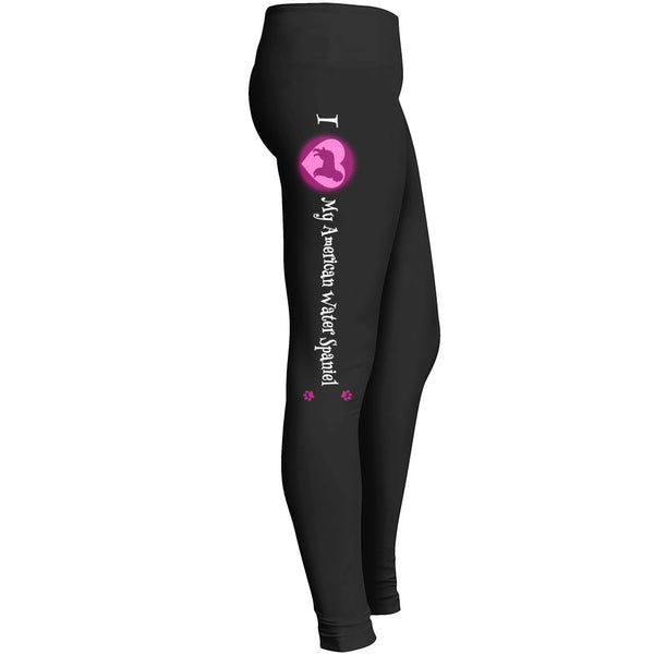 I Love My American Water Spaniel Leggings For American Water Spaniel Dog Lovers Leggings