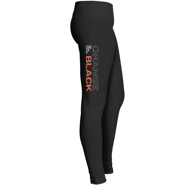 Orange Black Fans Leggings
