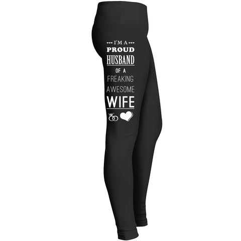 Im A Proud Husband Of An Awesome Wife Leggings