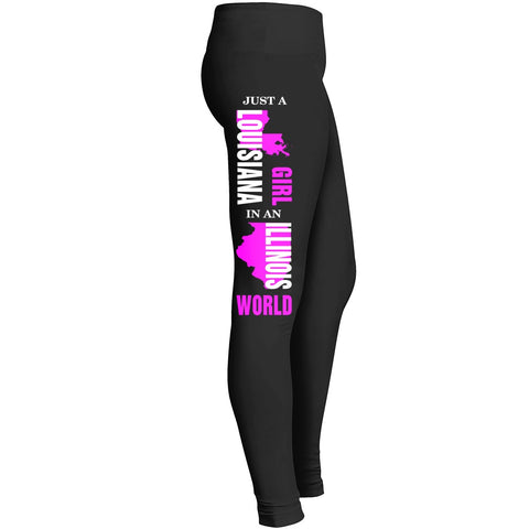 Louisiana Girl Illinois Louisiana Girl Illinois Legging 