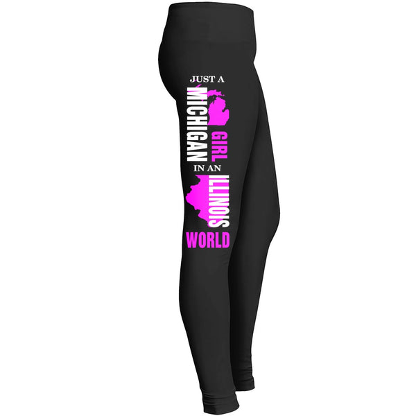 Michigan Girl Illinois Michigan Girl Illinois Legging 