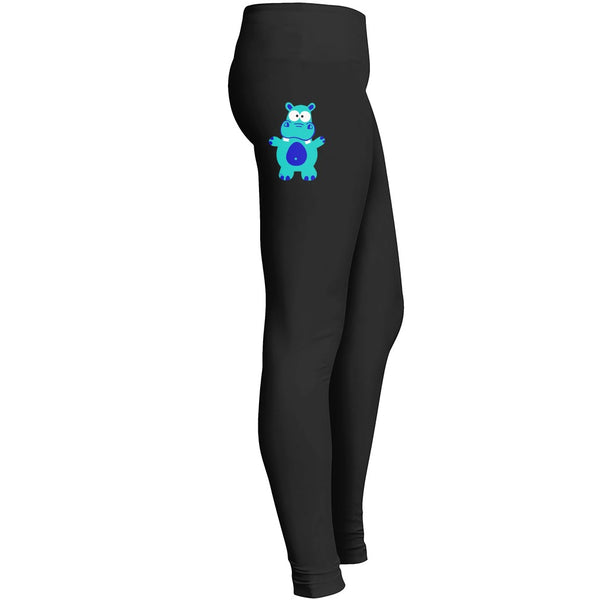 Hippo Africa Safari Animal Manga Kawaii Comic Leggings