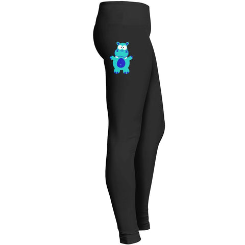 Hippo Africa Safari Animal Manga Kawaii Comic Leggings