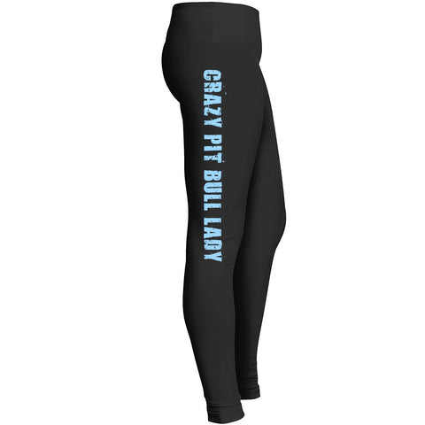 Crazy Pit Bull Lady Leggings