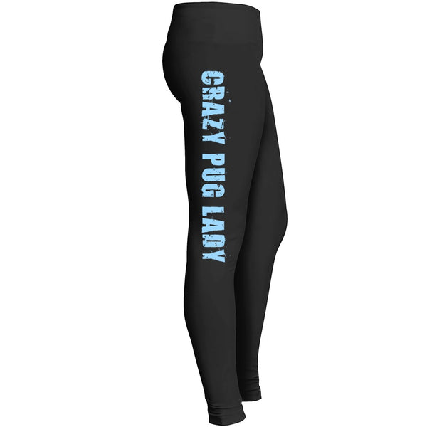 Crazy Pug Lady Leggings