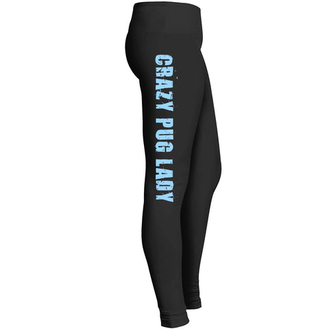 Crazy Pug Lady Leggings