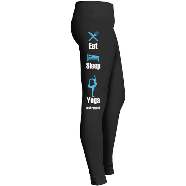 Eat Sleep Do Yoga And Repeat Leggings