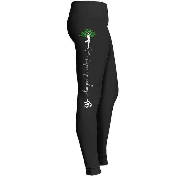 Open Up And Say Namaste Leggings