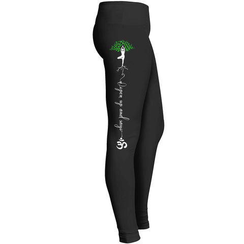 Open Up And Say Namaste Leggings