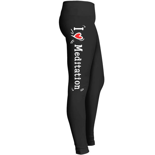 I Love Meditation Leggings